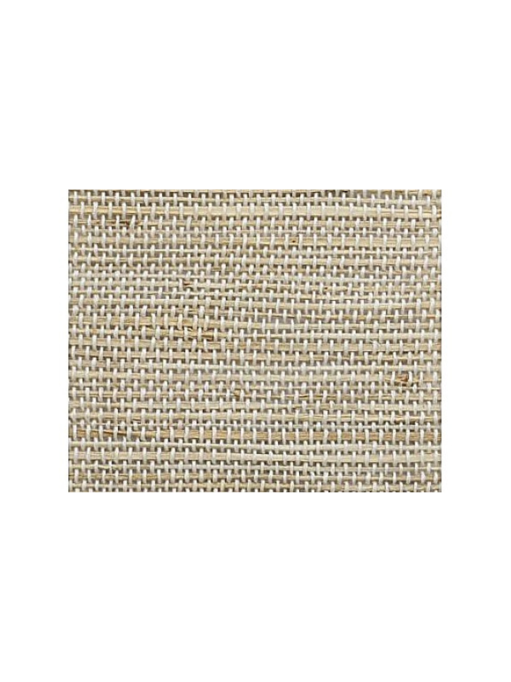 Close-up of designer woven wood Roman shade with rich organic fiber detail