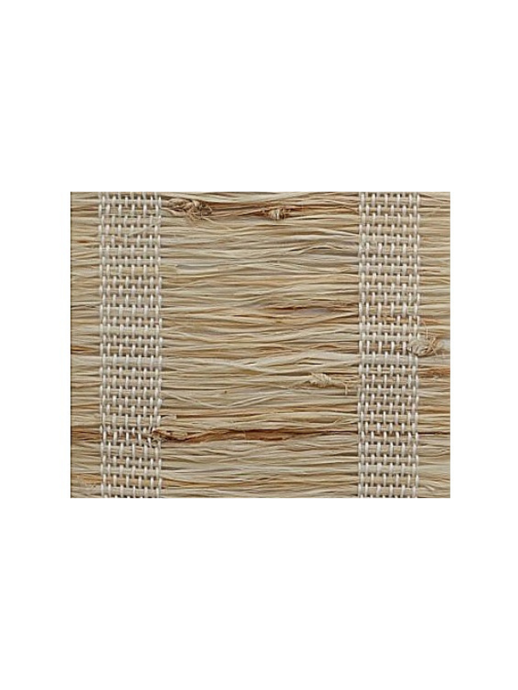 Cordless woven wood Roman shades in flat fold style with clean tailored appearance