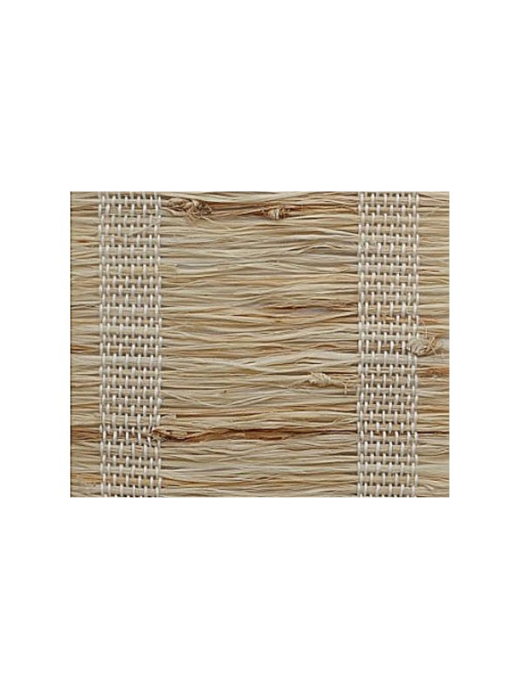 Cordless woven wood Roman shades in flat fold style with clean tailored appearance