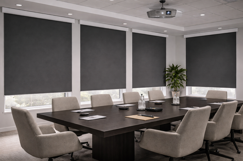 Forest Apollo Cordloop Blackout Roller Shade with Manual Clutch System for Residential and Commercial Windows