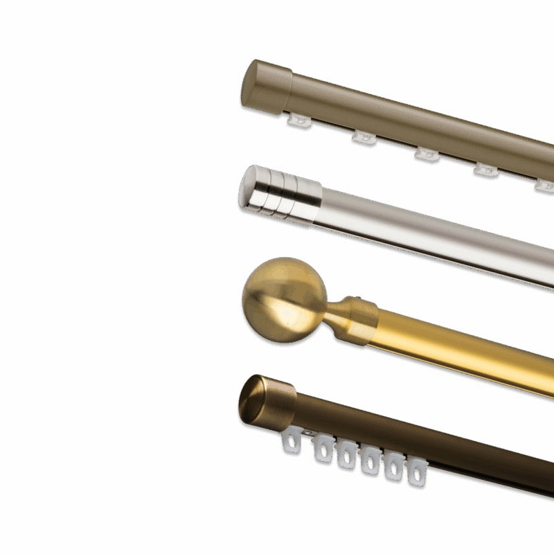 Forest Deventer CRS Baton Draw Drapery Track with 1 1/8 Inch Aluminum Curtain Rail System