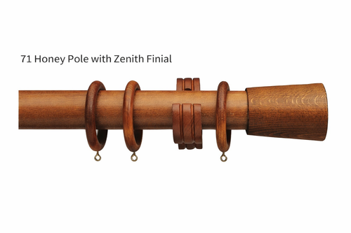 Forest Drapery Cordoba Curtain Rings for 2 Inch Wood Drapery Pole Hardware