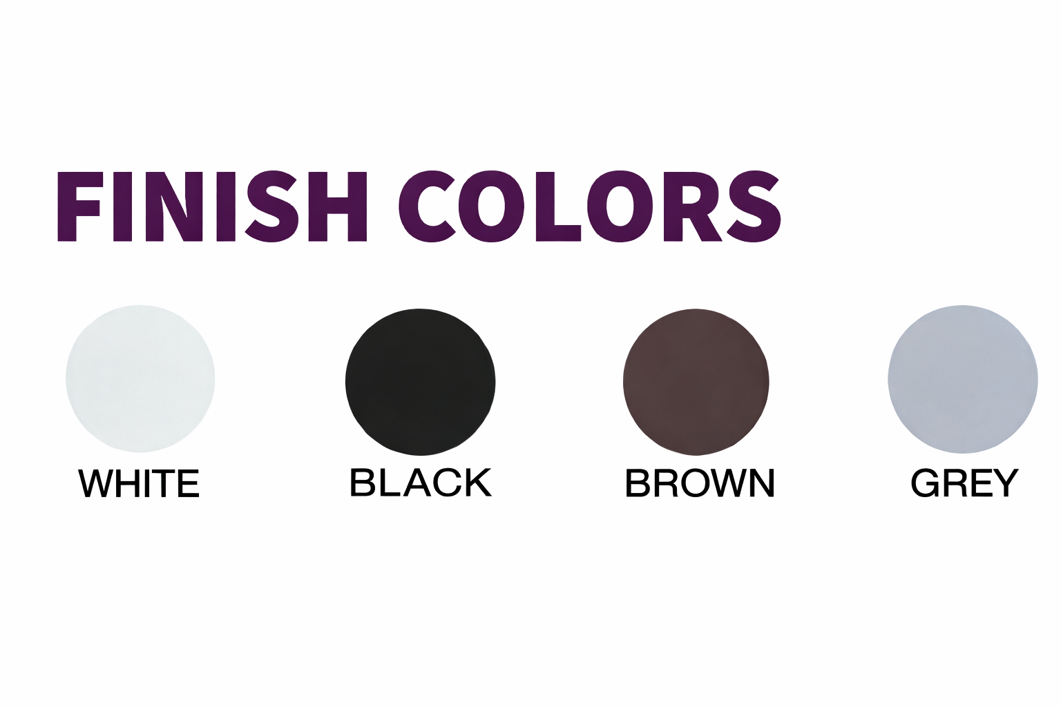 curtain track in four different finishes with smooth traverse carriers