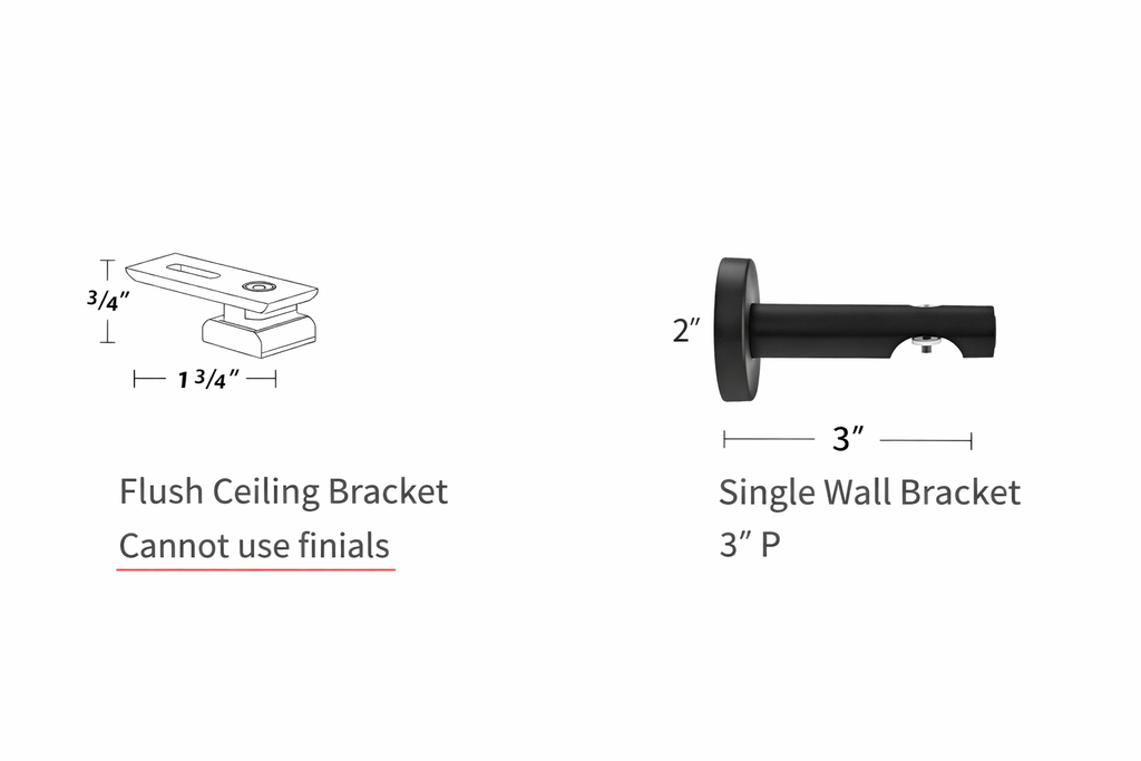 Forest Tavira Outdoor Curtain Track System 1 1/8 Inch Baton Draw Rail for Patio and Outdoor Drapery