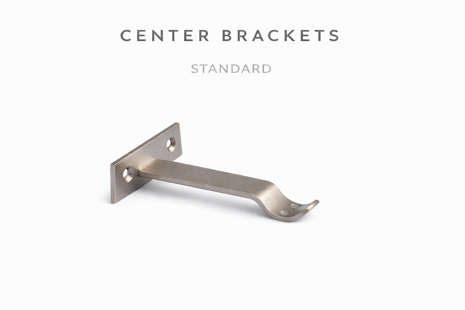 Magnolia Drapery Hardware iron French Return curtain rod set for custom drapery installations