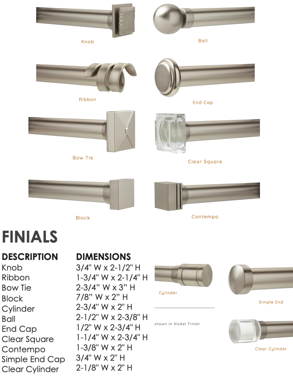 Magnolia Forged Steel Curtain Rod Pole Set 1 1/2 Inch Decorative Drapery Hardware