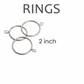 Magnolia Next Generation Iron Curtain Rings with Eyelet for 1 1/2 Inch Decorative Drapery Pole