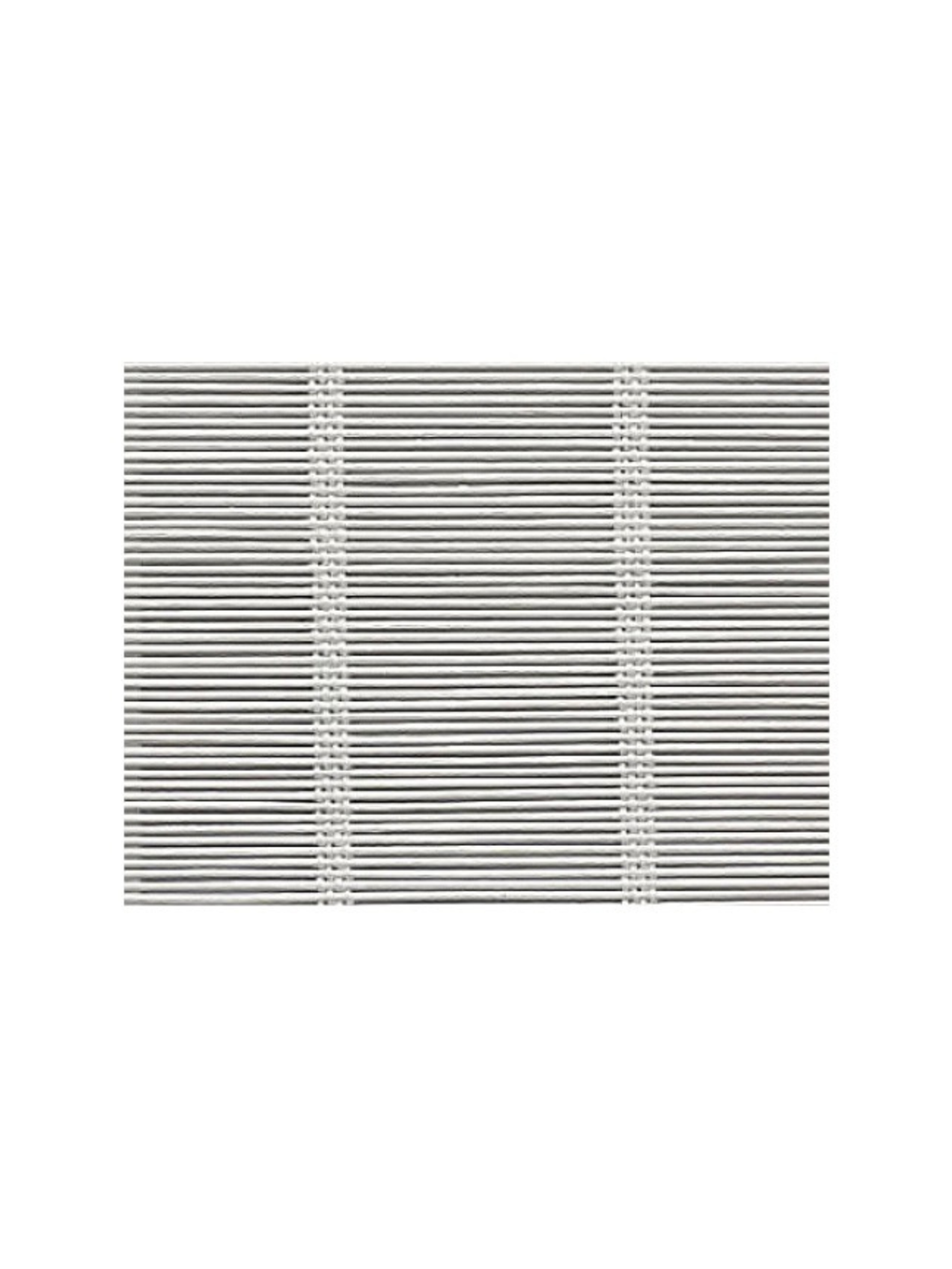 Natural fiber Roman shades in kitchen window with organic woven texture and clean lines