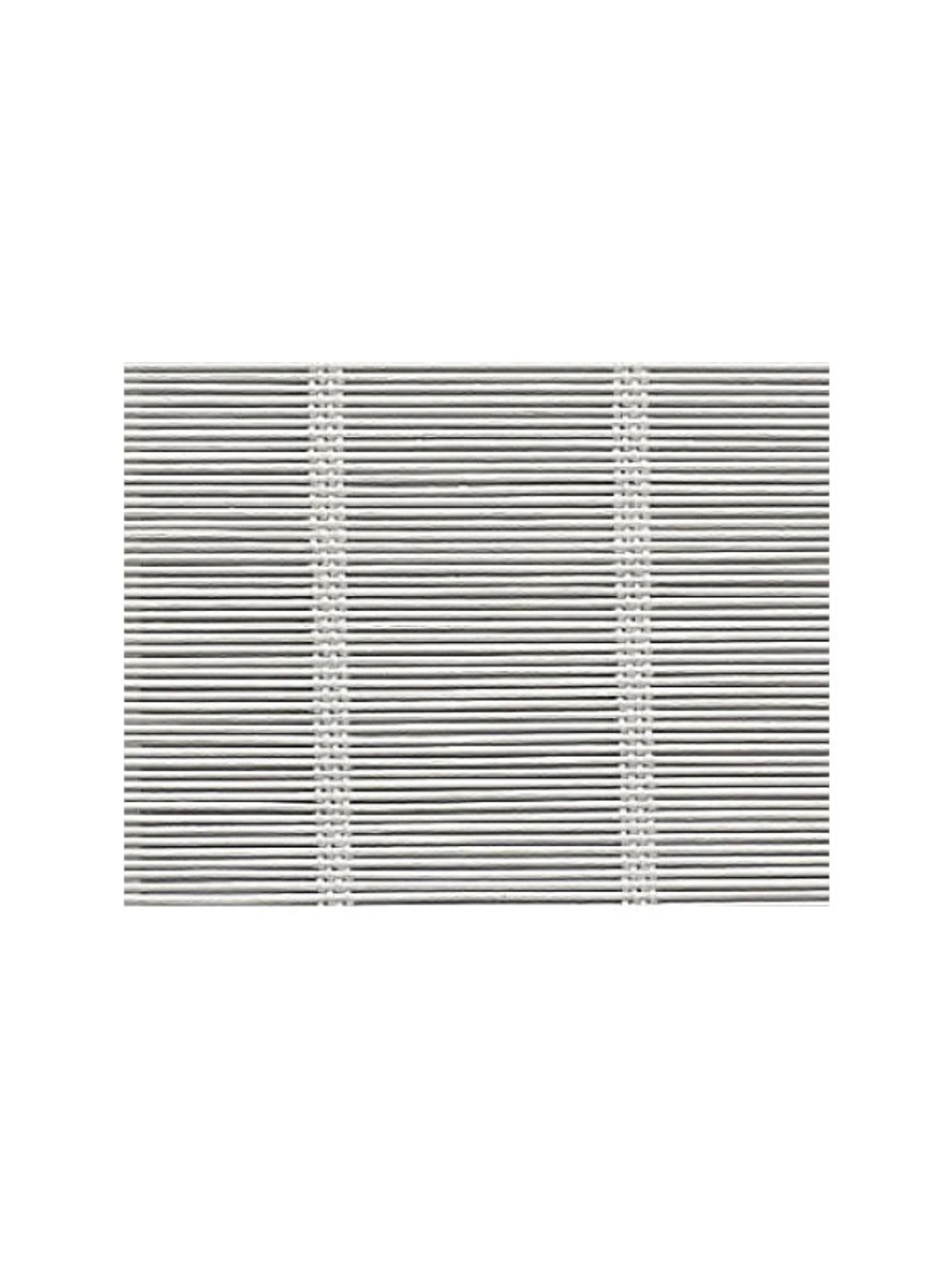 Natural fiber Roman shades in kitchen window with organic woven texture and clean lines