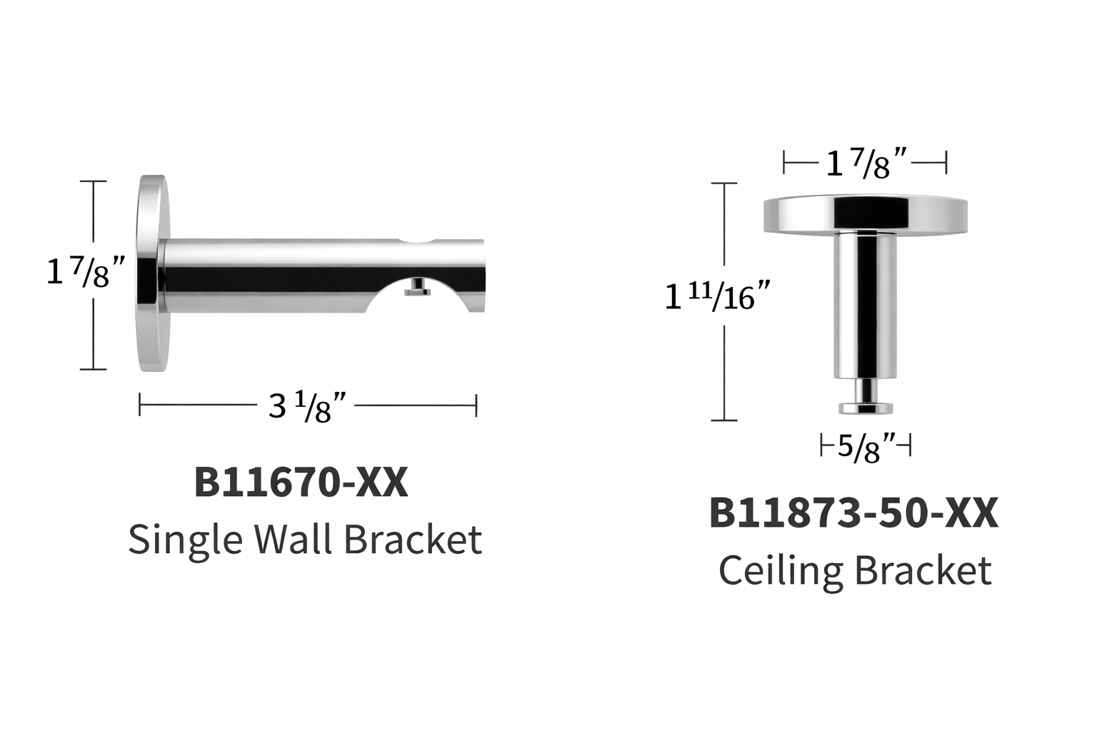 Premium Forest Dresden curtain rod with brass finials and cord draw traverse system