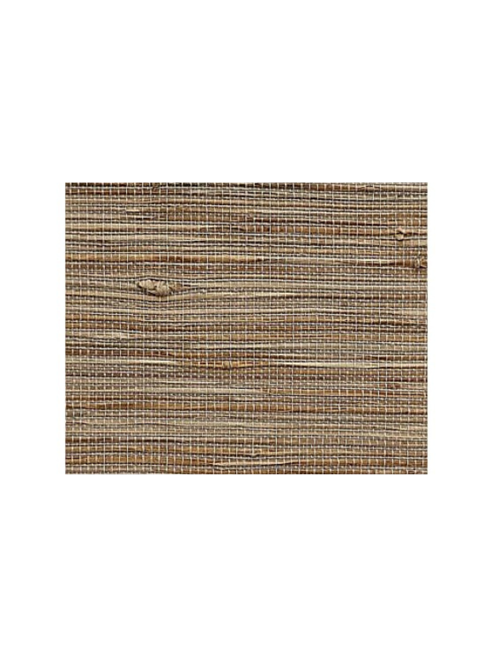 Premium woven Roman shade fabric with visible bamboo and kenaf fibers