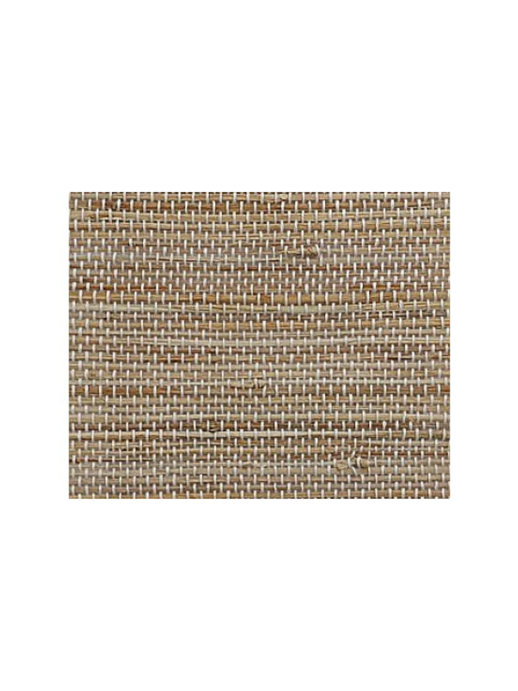 Textured natural Roman shade material highlighting unique woven pattern and color variation