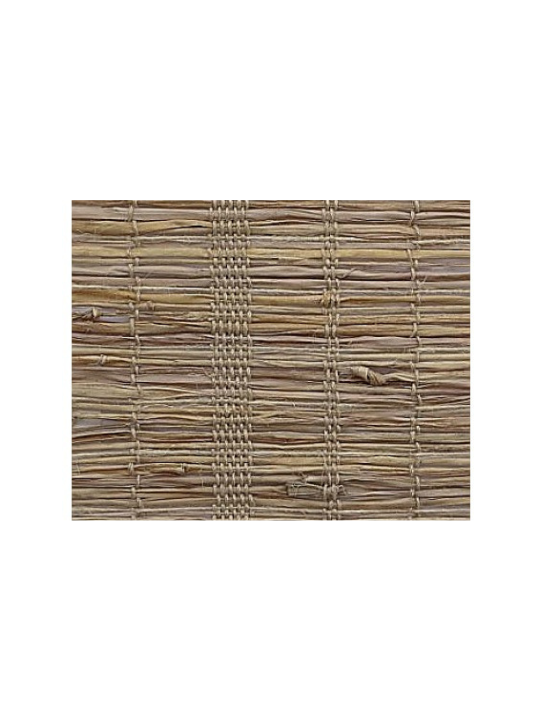 Traditional style Roman shades with structured folds and natural woven finish